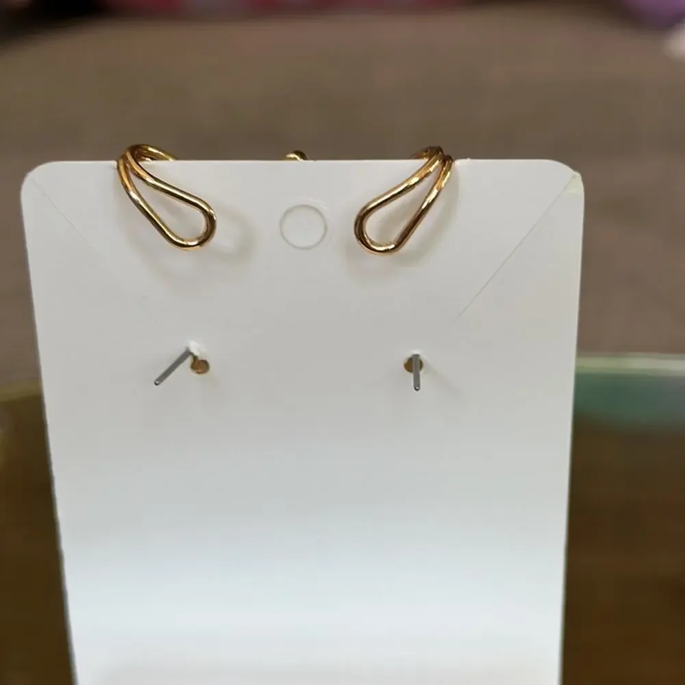 Feathered Ear Climber and Cuff Earrings
